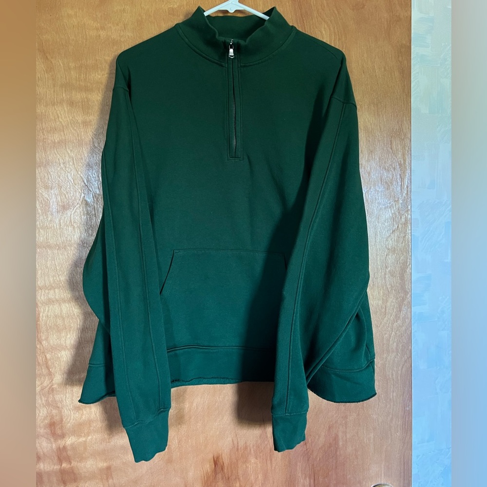 Under Armour Dark Green Cropped Zip Up
